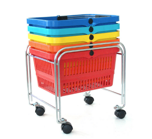 Basket Stand with Wheels